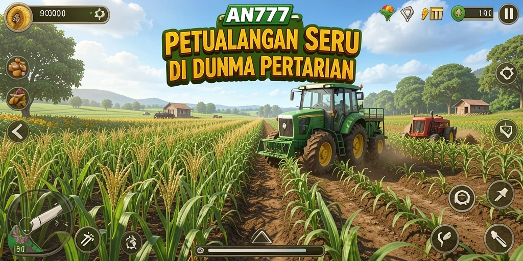 Screenshot AN777 menunjukkan keseruan gameplay bertani yang menawan.