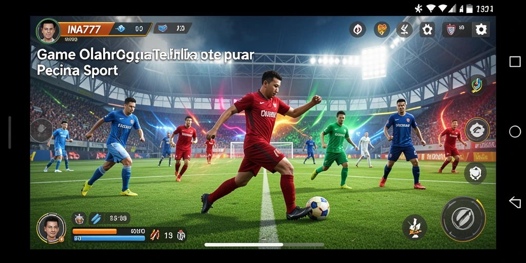 Tampilan menarik dari gameplay olahraga yang mendebarkan.