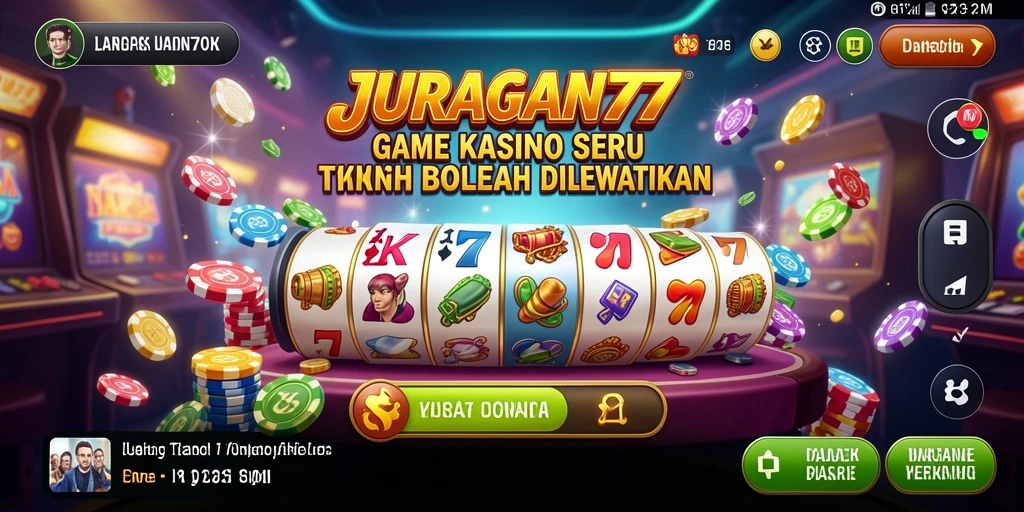 Screenshot gameplay Kasino menarik dari JURAGAN77.