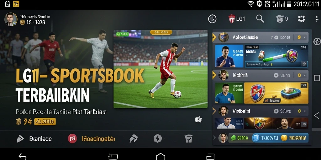 Tampilan menarik dari gameplay Sportsbook LG111 dengan berbagai opsi taruhan.