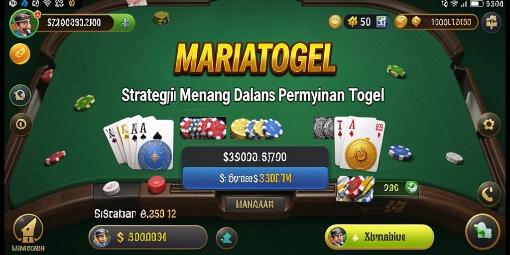 Screenshot gameplay MARIATOGEL menampilkan momen menegangkan dalam meramalkan angka.