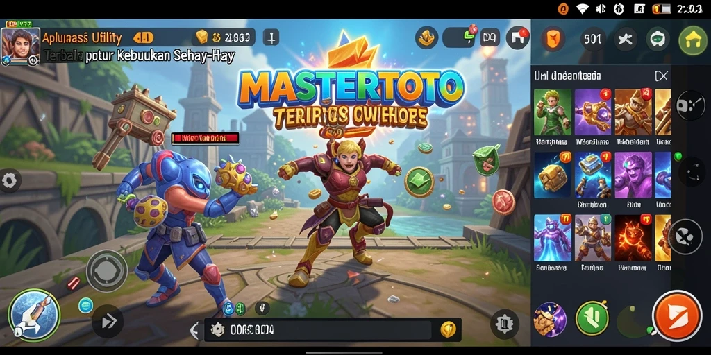 Tampilan antarmuka MASTERTOTO yang intuitif dan mudah digunakan.