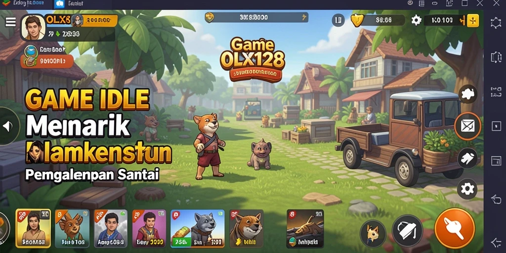 Tampilan gameplay OLX128 yang menarik dan sederhana.