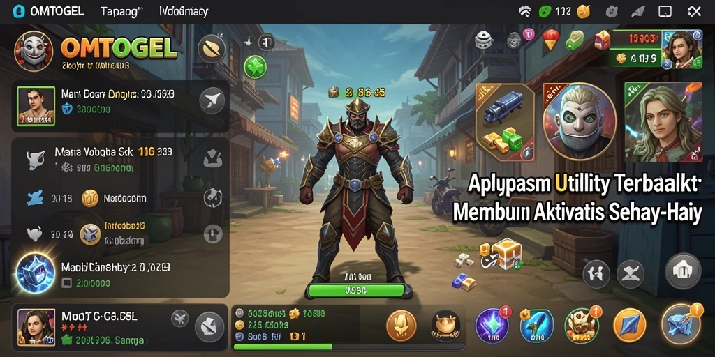 Tampilan antarmuka pengguna OMTOGEL yang intuitif dan menarik.