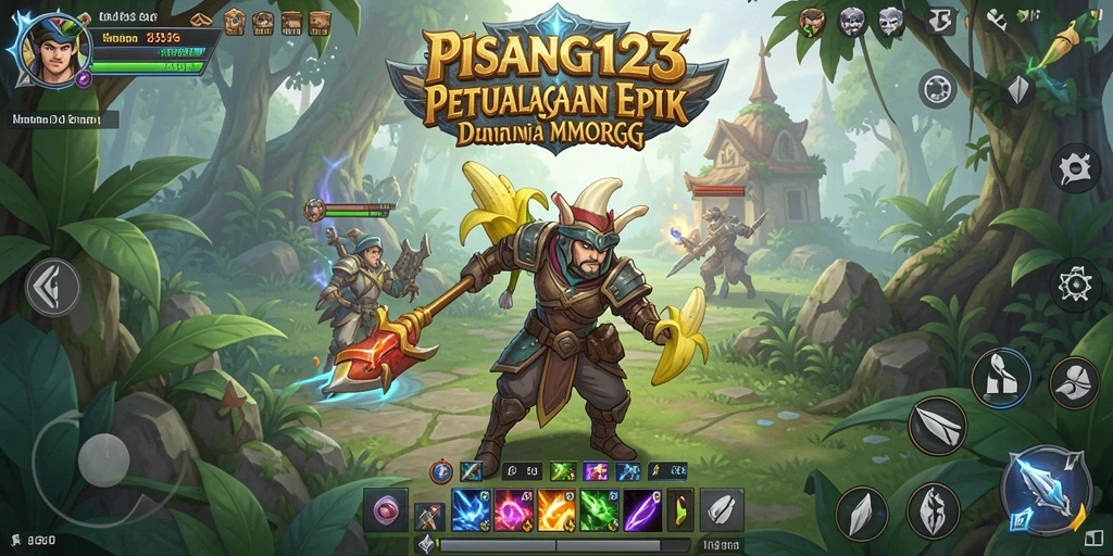 Tampilan gameplay PISANG123 yang seru di dunia MMORPG.
