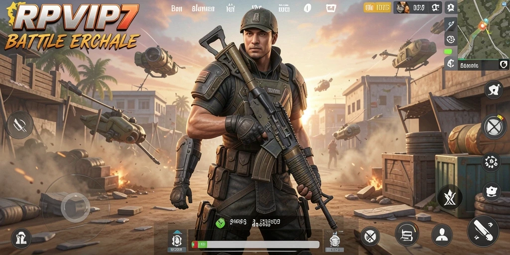Tampilan menarik dari gameplay RPVIP7 dalam pertempuran Battle Royale.