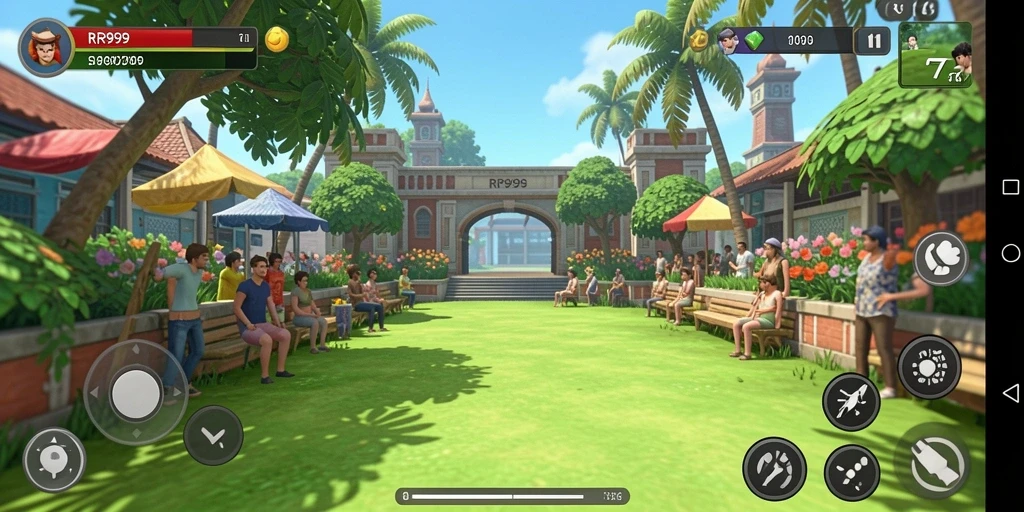 Tampilan gameplay RR999 yang seru dan menarik.