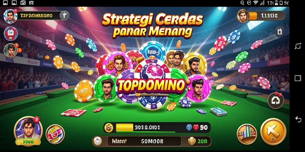Screenshot gameplay TOPDOMINO memperlihatkan strategi dan aksi mendebarkan.
